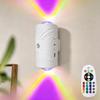 FlyonSea Rechargeable RGB Motion Sensor Night Lights with Remote (1, White)