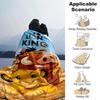 1pc Lion King Blanket Lightweight Flannel Throw for Sofa Bed Travel Camping Livingroom Office Couch Chair 1126KK