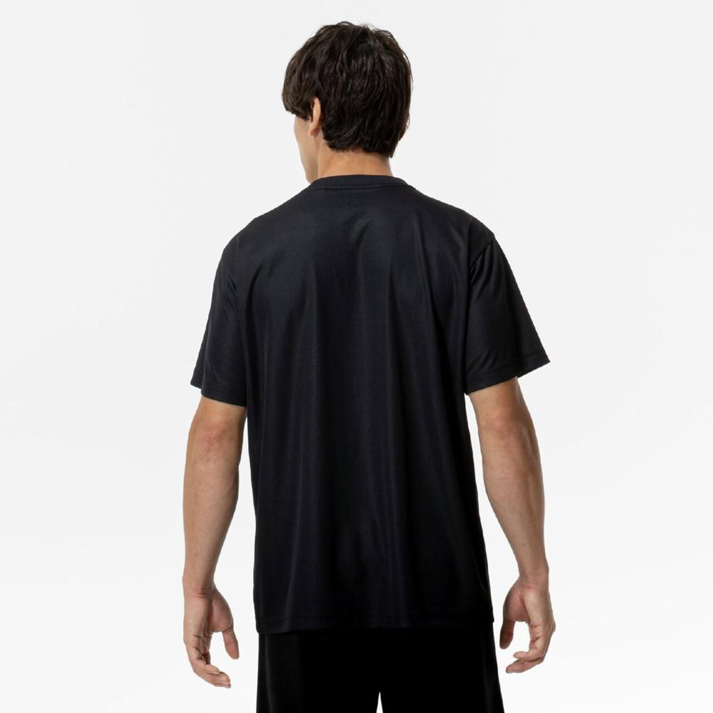 NaviDry Short Sleeve Training Size XL Exclusive Model Men's T-Shirt, U-Neck, Moisture-Wicking, Quick-Drying, Underwear, Black/Black, (32MAC190)