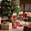 Nutcracker Christmas Nutcrackers Figures Wooden Figurine 14.96in For Holiday Thanksgiving Game Room Dining Table Kitchen