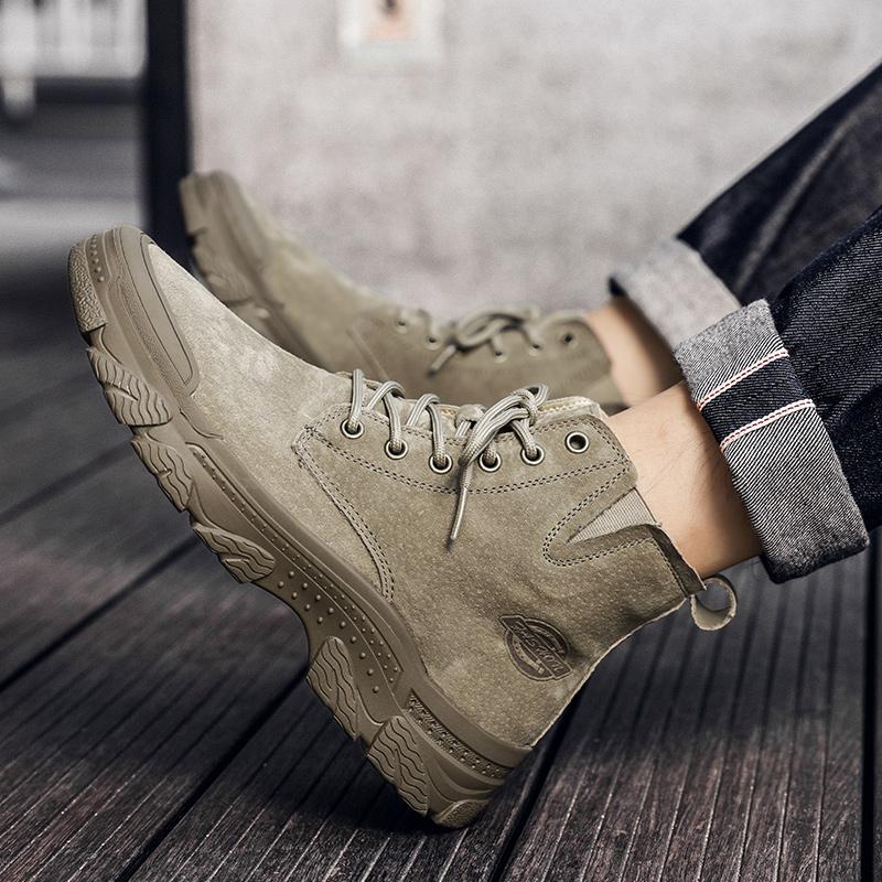 Ανδρικές Μπότες από Γνήσιο Δέρμα Μποτάκια Μποτάκια μέχρι τον Αστράγαλο