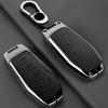 Zinc Alloy Leather Car Key Fob Case For Ford Fusion Mondeo Mustang F 150 Explorer Edge     Key Fob Car Key Case