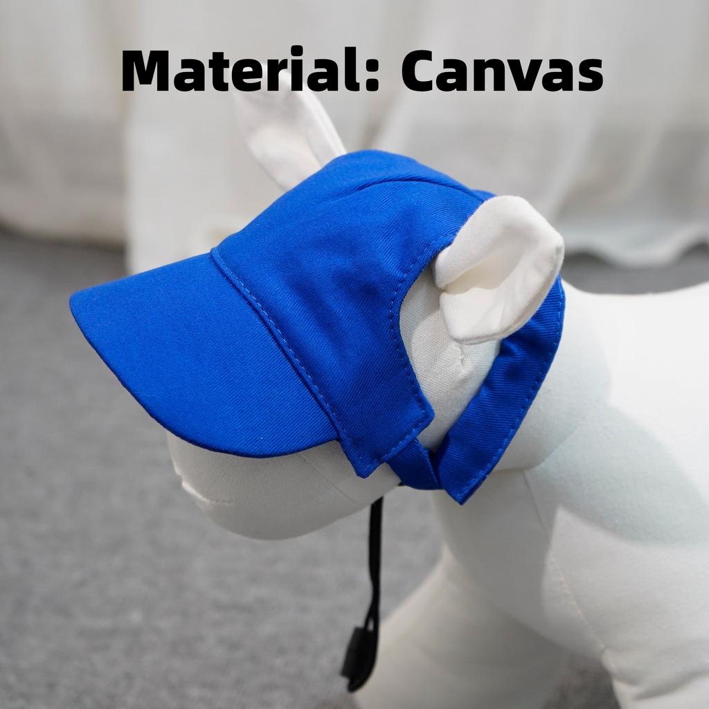 Pet Baseball Sun Hat, Adjustable Breathable Outdoor Visor Cap for Corgi Teddy Golden Retriever Puppy 20 Colors Lightweight Dog Sun Protection Hat