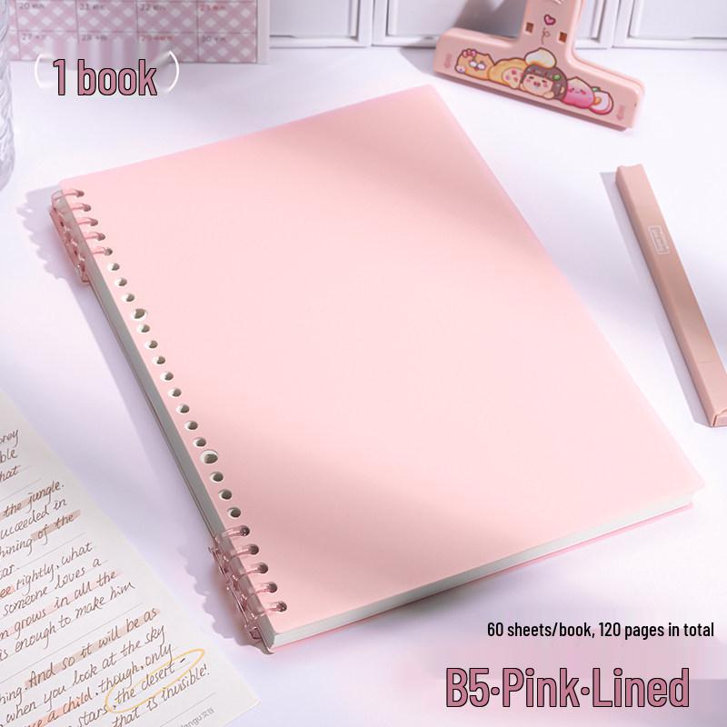 Morandi Colors Detachable Coil Notebook - B5, A4, A5 - Student-Friendly, High-Quality Loose-Leaf Design