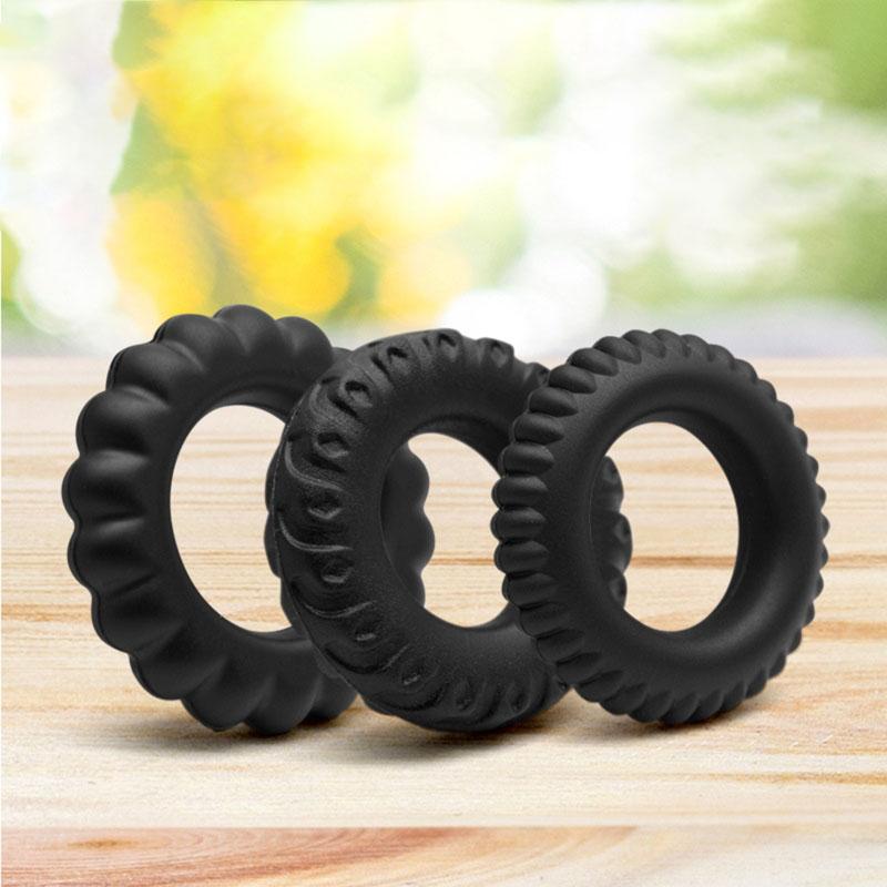 3pcs/set Male Lock Fine Ring Penile Longer Harder Stronger Training Props Man Penile Rings Adult Game Sex Toy