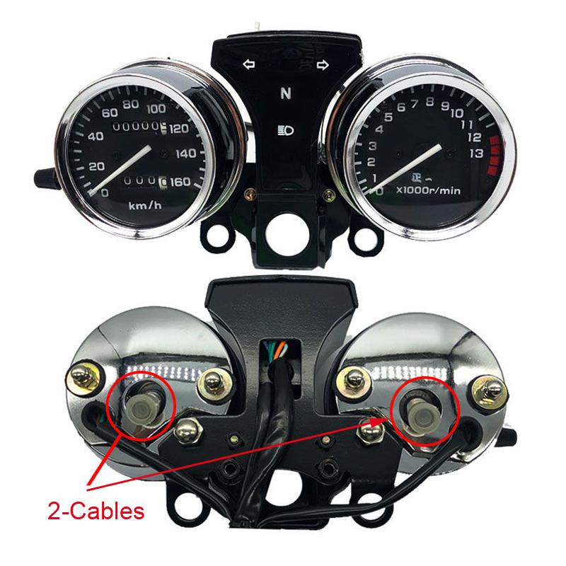 Motorcycle Tachometer Speedometer for Honda JIALING Sundiro Dayun Exeited CM125 V-MEN SDH125 1/2 Cables Speed Meter Clock Assy