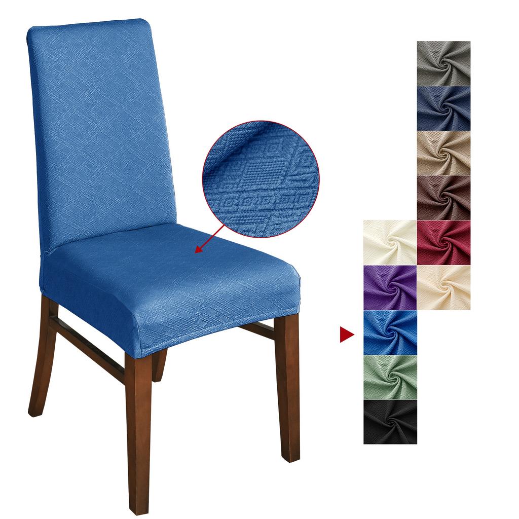 Housse de chaise élastique jacquard Tianzi anti-éclaboussures Housse de chaise d'hôtel et de loisirs Housse de chaise anti-poussière pour la maison