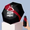 Nottingham Forest Football Pattern Printed Mini 5 Folds 8 Ribs Compact Umbrella Windproof Waterproof Lightweight Portable Folding