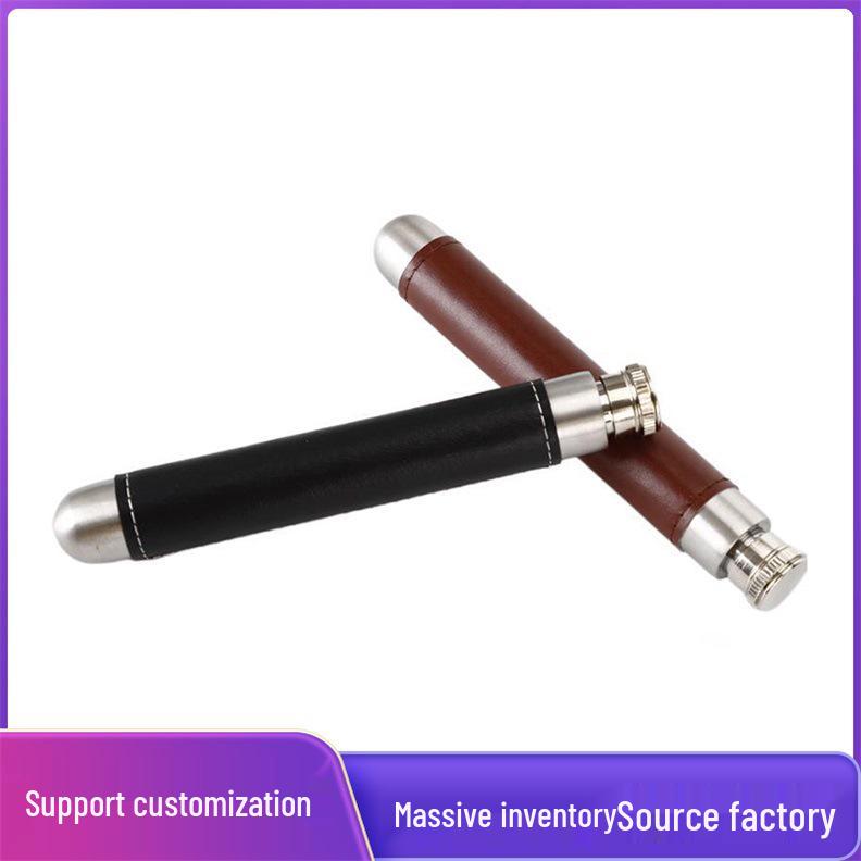 45ML Portable Stainless Steel Baijiu Bottle, European & American Style