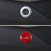 Red Real Carbon Fiber Rear Trunk Button Decoration For Chevrolet Camaro 16+