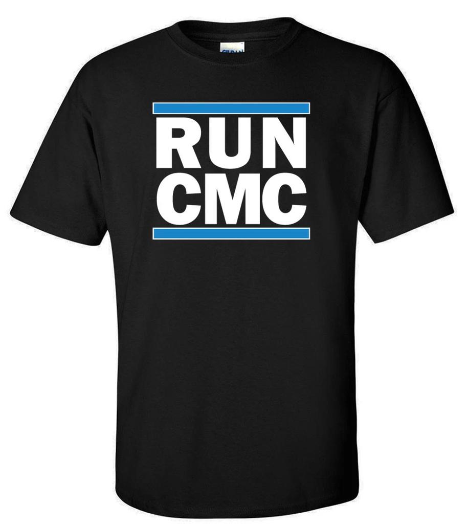 BLACK Christian McCaffrey Carolina Panthers "Run CMC" T-Shirt
