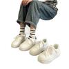 Platform muffin shoes women's spring and autumn 2025 new casual versatile sports board shoes ins tide increase white shoes