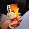 Lucky Cat Maneki Neko Japanese Phnoe Case for Samsung Galaxy S26 S25 Edge S23 S24 Ultra S22 Plus S21 S20 FE Unique Cover Soft Co