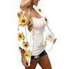 Women's Fashion Chiffon Printed Cardigan Loose Plus Size Beach Cover-Ups