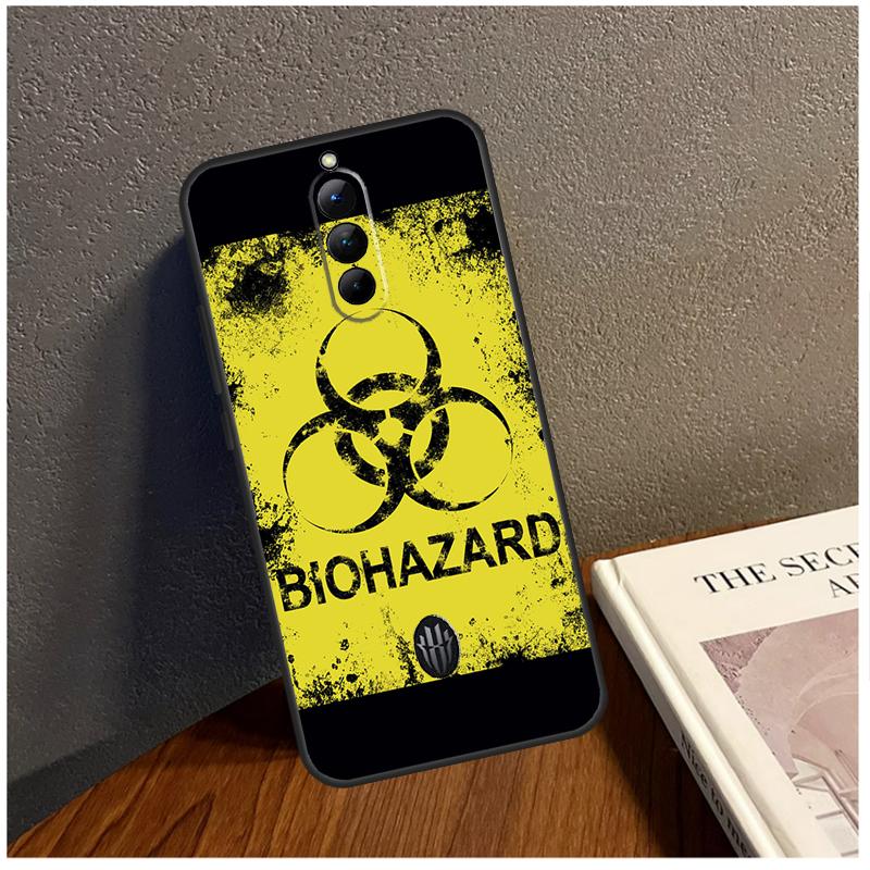 

Biohazard Symbol Logo Case For Red Magic 9 8S 8 Pro Plus Cover For ZTE Nubia Red Magic 6S 7S 6 7 Pro 6R 5S 5G Red Magic 6R