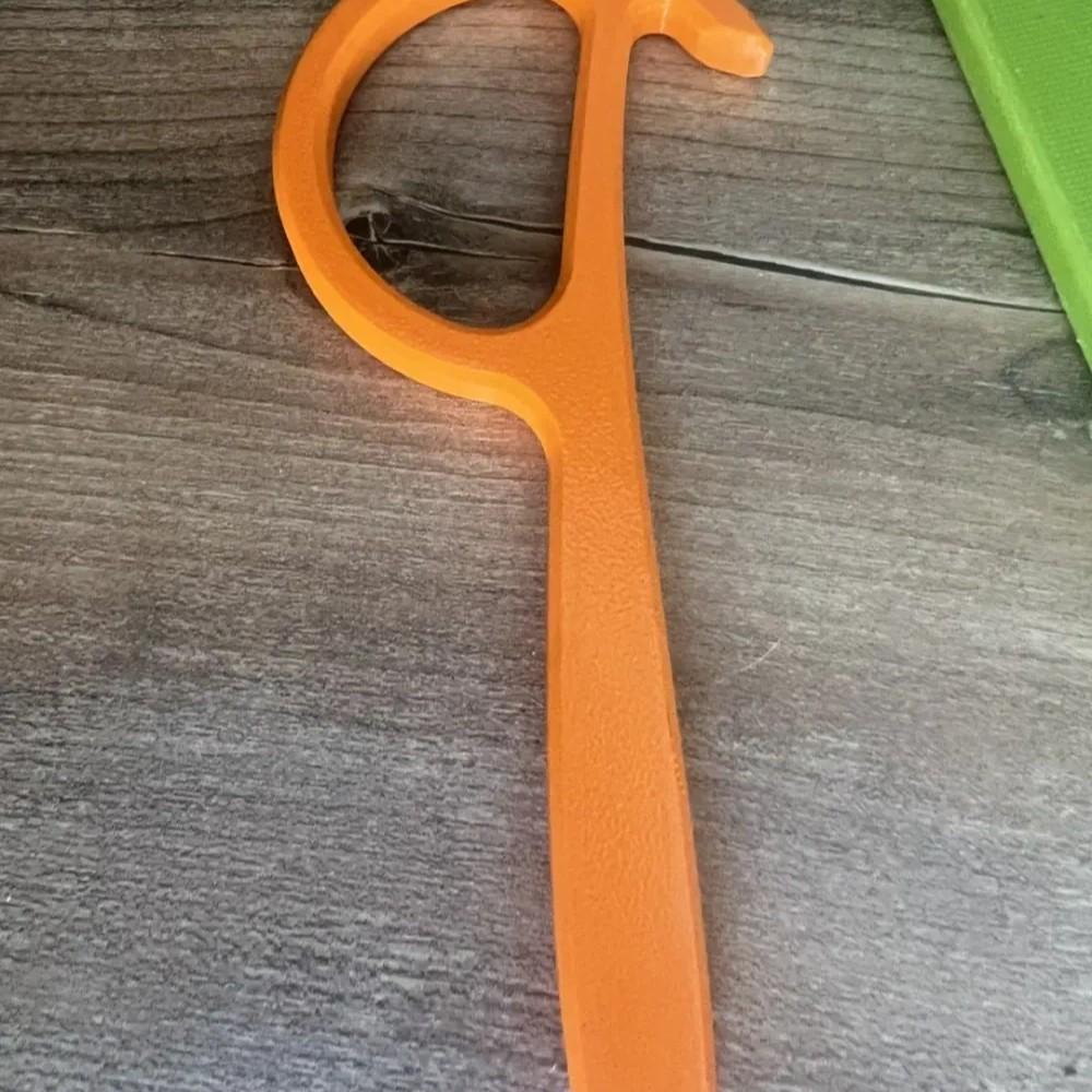 1PC Can Opener, Non-slip Handle, Plastic Manual Can Opener, Safe and Easy To Hold, Durable Plastic Structure, Kitchen Can Opener