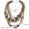 Ethnic Retro Wood Multi-layer Long Necklace