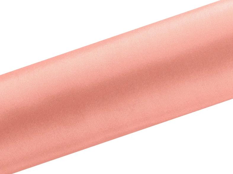 Smooth Satin Table Runner Decoration Coral 0 16 X 9M