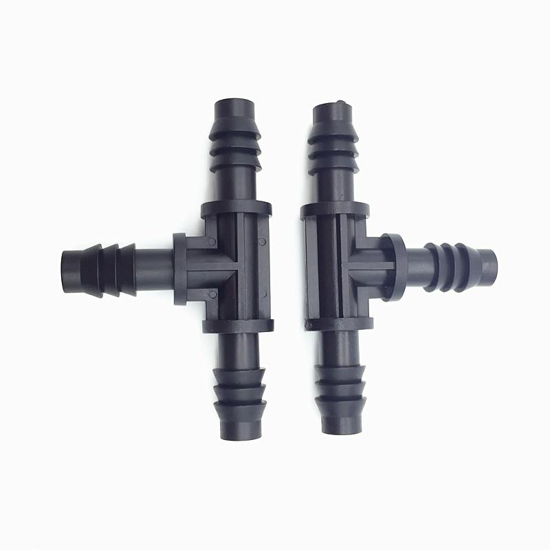 10 Pcs Hose Nozzle Tee Fitting For Garden Hose 8/11 Mm Irrigated Agriculture And Industrial Cooling Systems The Hose Adapter