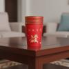 50pcs Horse Pattern 2026 Spring Festival Disposable Cup Gold Foil Drinking Tea Cup  Family Dinner