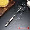 Stainless Steel Semi-Automatic Rotating Whisk for Baking - Manual Press Egg Beater