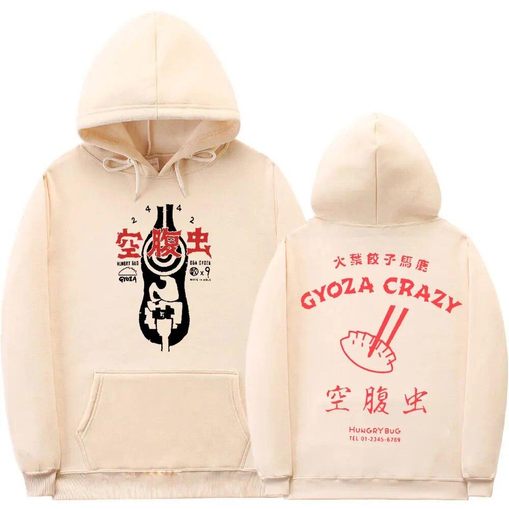 Japanischer Anime Dorohedoro Gyoza Crazy Hero Kapuzenpullover mit beidseitigem Druck, Unisex, Damenmode, übergroße Kapuzenpullover, Sweatshirt im Unisexga-Stil