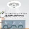 48/60W LED Ceiling Fan Light Remote Control E27 Lamp with 360 ° Rotation Cooling Electric Fan 85-265V Chandelier for Room Decor