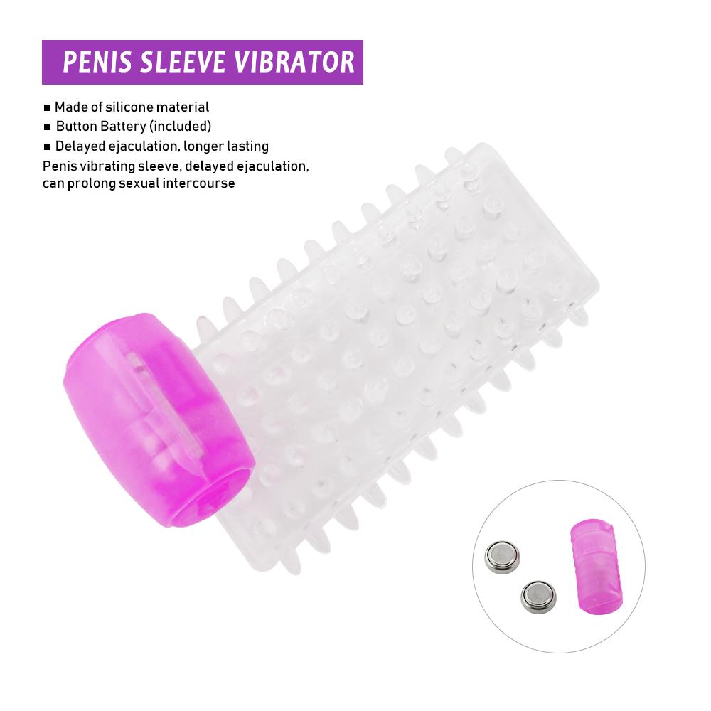 Penis Sleeve Vibrator Male Cock Ring Delay Ejaculation Penis Lasting Erection Sex Toy For Men Reusable Penis Ring Adult Products