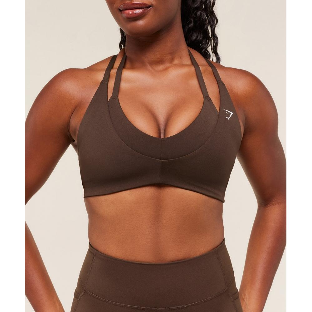 Gymshark Reps T Back sporTs Bra Archive Brown B3b3d Nby8
