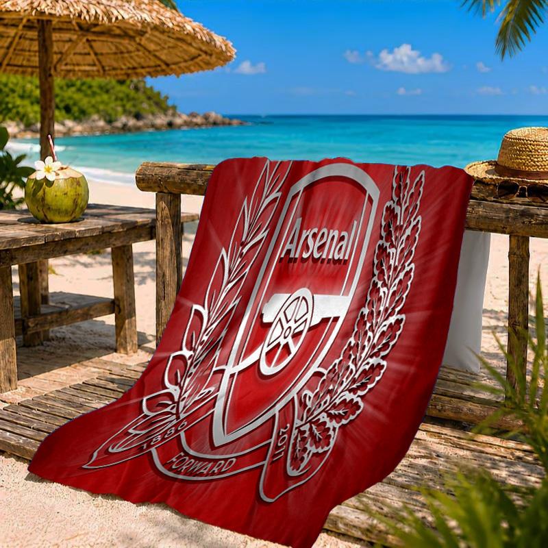 Arsenal Celebration Moment Beach Towel Microfiber Beach Towel, Lightweight and Quick-Dry, for Summer Travel, Swimming Pool Fan Birthday Gift