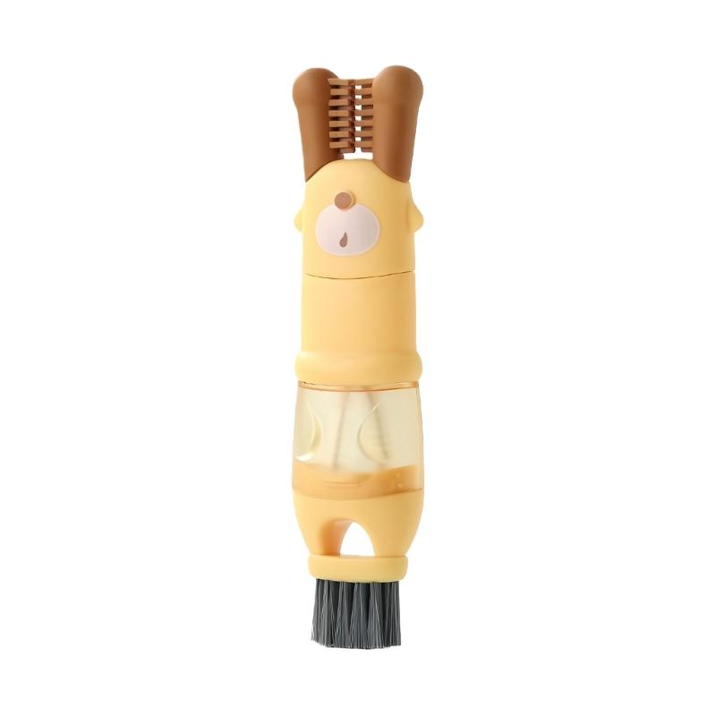 MultiFunctional Cup Cleaning Brush With Ergonomic Handle For Efficient Cleaning Of Bottles And Hard To Reach Area жёлтый