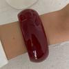SHIXIN Fashion Thick Resin Acrylic Wide Bangles Bracelets for Women Vintage Irregular Geometric Charm Big Bangles Jewelry Gifts