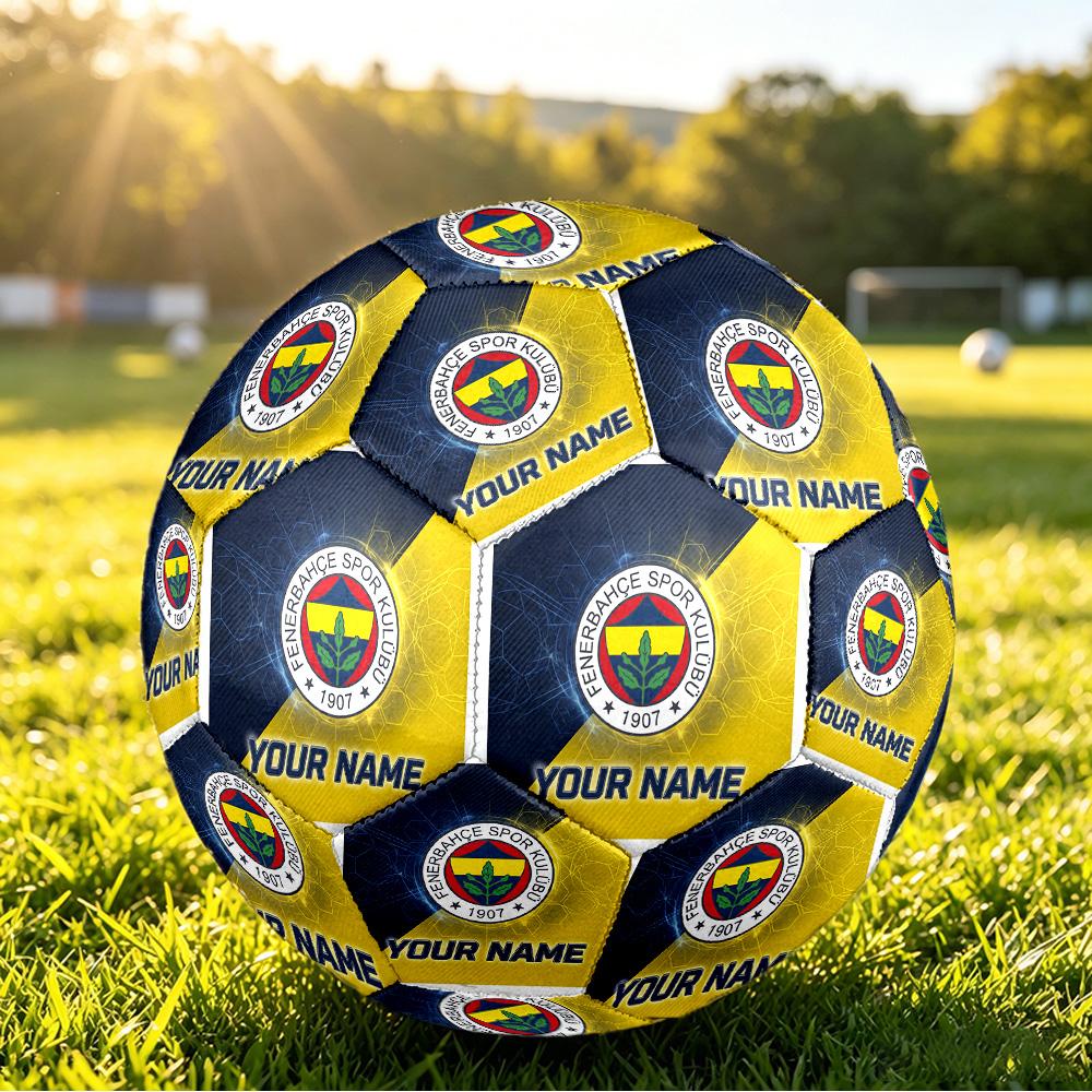 Personalizowana Piłka Nożna Rozmiar 5 Wzór Fenerbahçe FC Outdoorowa Piłka do Gry Sportowej Prezent