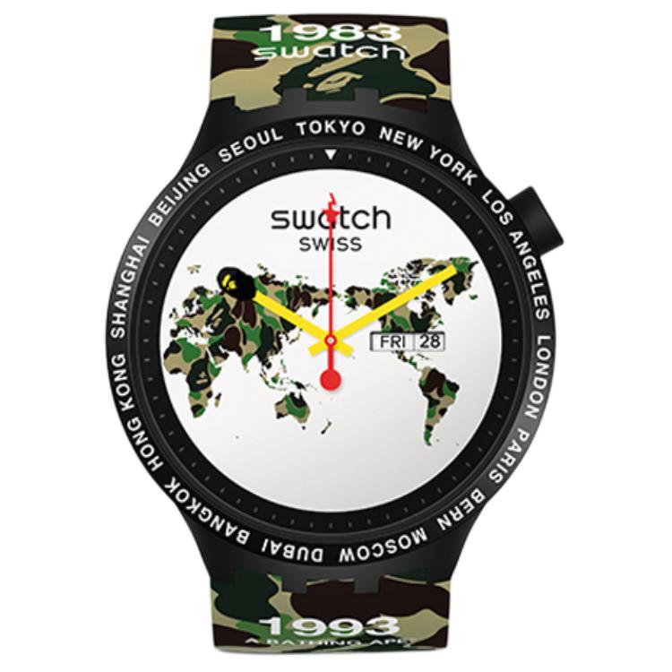 

SWATCH Unisex Bape 47mm White Watch SO27Z700 SO27Z700 Brand-New Out of Warranty