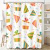 Party Hats Gifts Shower Curtain Waterproof Bathroom Decor for Kids Room Festive Colors Print Home Decor Item #15362098742 (24x72
