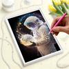 Kit Pittura con Perle Diamond Art Fai da Te per Adulti, Pittura Murale Speciale con Perle Diamond Art Astronauta per Decorazione Casa Ufficio Regalo Fatto a Mano