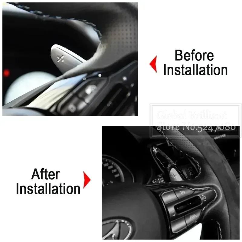 2 stücke Schaltwippen Für Hyundai N Linie Veloster I30 KONA N Elantra Avante GT N-linie CN7 Lenkrad DSG Extender Zubehör