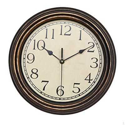 30cm Hängende Uhren Laufsekundenwerk Runde Wanduhr für Badezimmerdekorationen Wohnzimmer