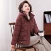 Abrigo Nuevo de Algodón Acolchado para Mujer, Abrigo para Madre de Mediana Edad y Anciana, Chaqueta Corta de Algodón Acolchado Gruesa para Otoño e Invierno