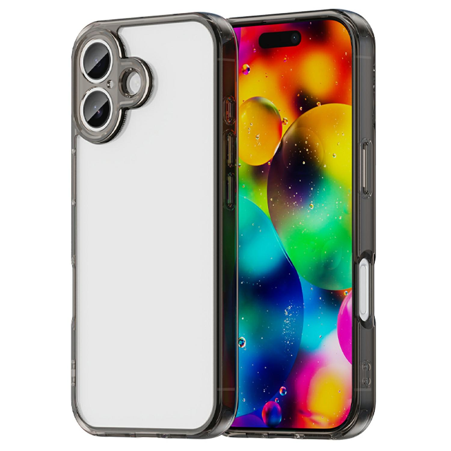 

Чехол для iPhone 17 TPU+Акриловая задняя крышка телефона Не желтеет Black