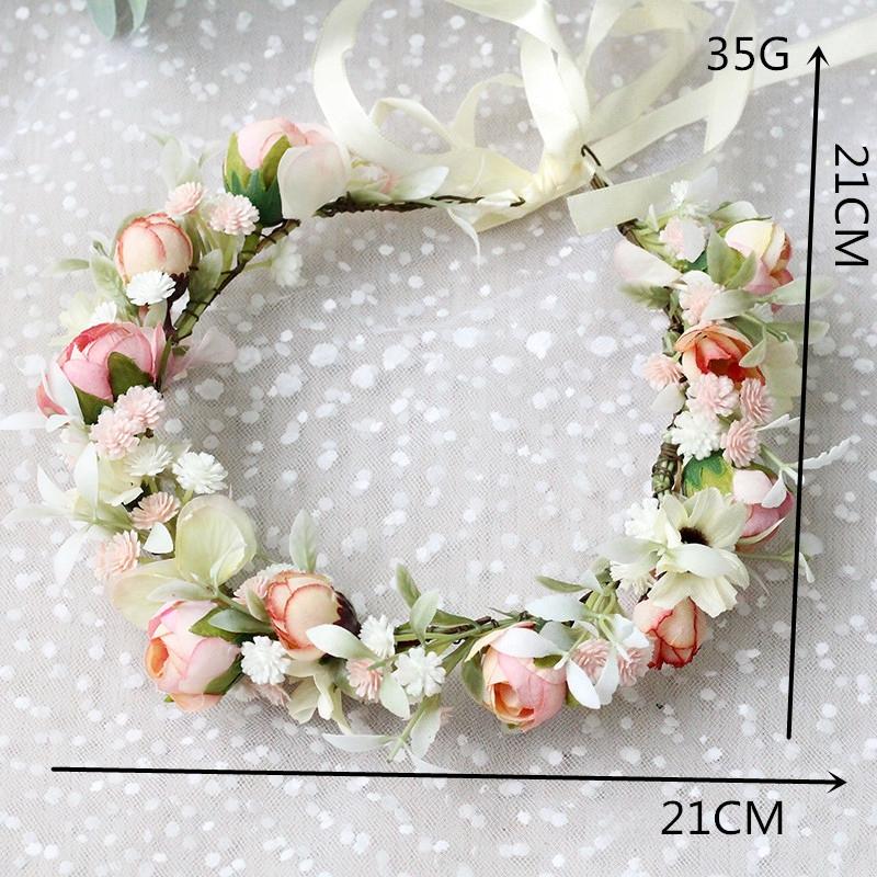 Hot Selling Flower Wreath On the Women's Head, Women's Hair Accessories, Hair Accessories Hair Band, Women's Hairpins, Flower Wreath for the Bride 