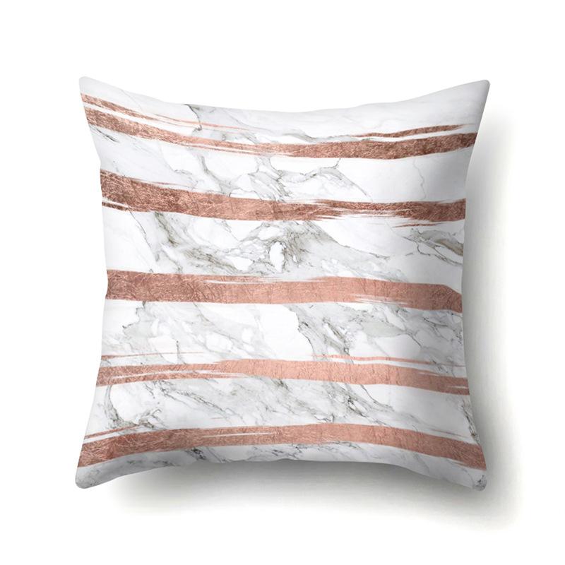 Polyester Pillow Case Automobile Decoration Home Printed Pillow Case Automobile Sofa Simple Waist Cushion Cover