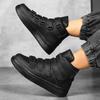 Herrenschuhe High Top Red Canvas Schuh Neue Herren Sneakers Mode Atmungsaktive Canvas Sneakers Rutschfeste Flache Freizeitschuhe