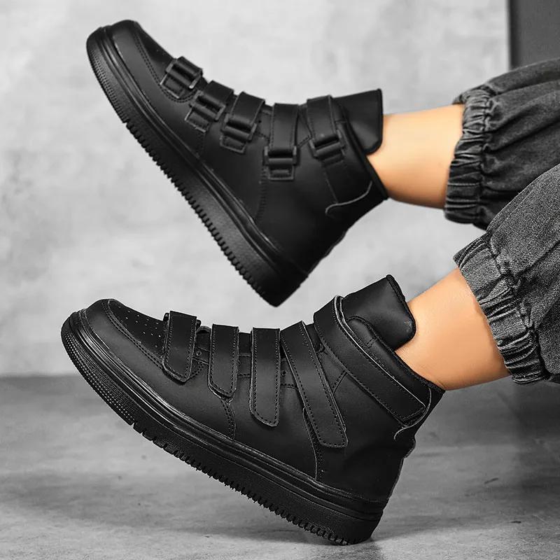 Herrenschuhe High Top Red Canvas Schuh Neue Herren Sneakers Mode Atmungsaktive Canvas Sneakers Rutschfeste Flache Freizeitschuhe