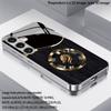 2D Dragon Black Gold Pattern Mobile Phone Case for Samsung S26 S25 S24 S23 S22 S21 S20 A56 A36 A16 - Glass Protective Cover
