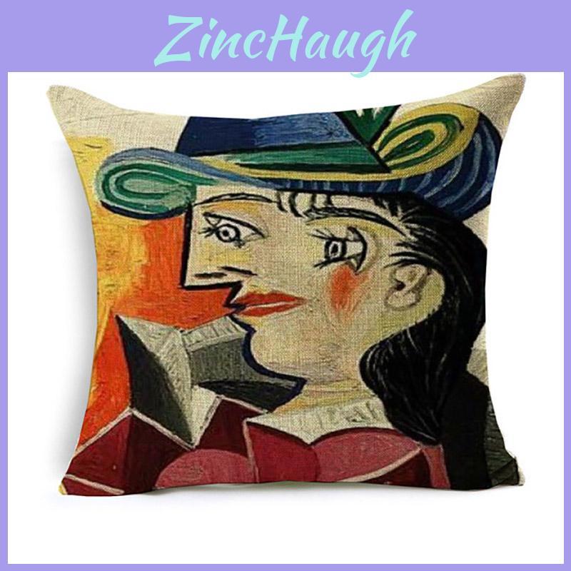 Luxurious Van Gogh Starry Night Square Cushion Covers With Premium Cotton Linen