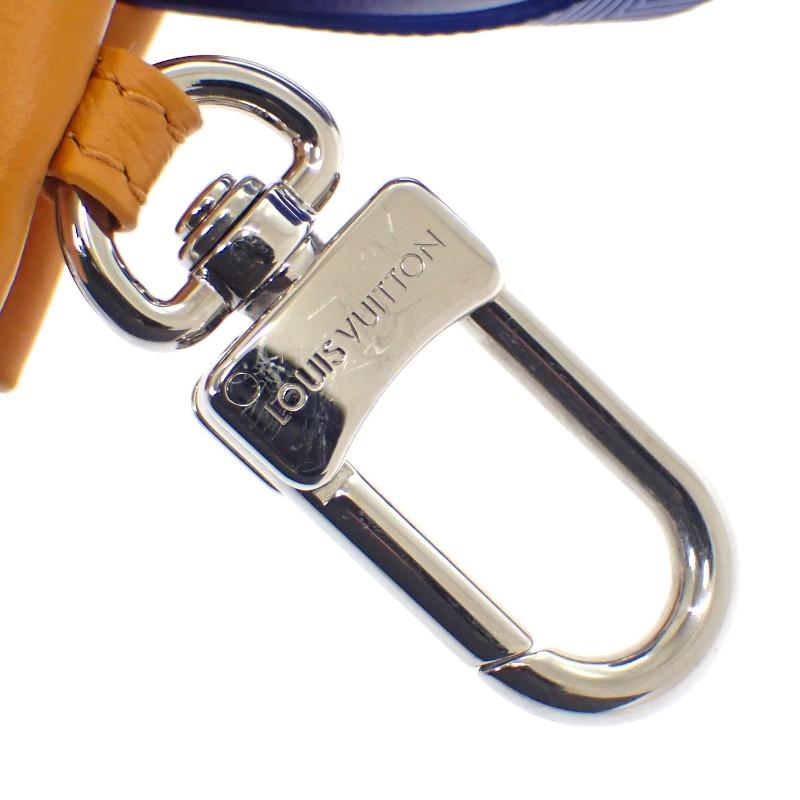 LOUIS VUITTON  M02699 Bag charm Orange/Navy leather Women