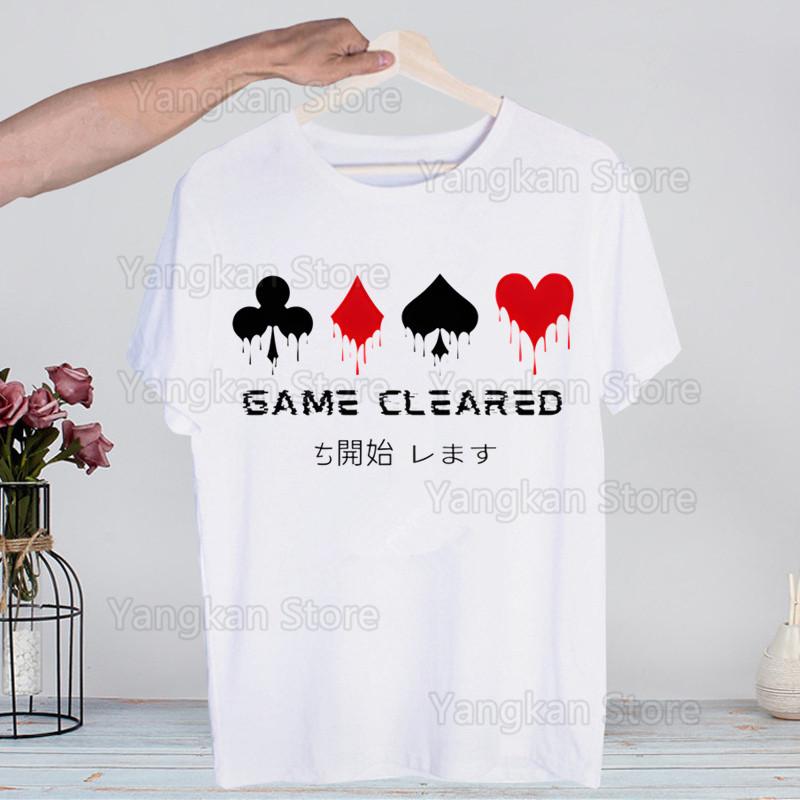 Alice In Borderland Usagi Arisu Kuina Chishiya Trička Módní Pánské a Dámské Topy Tričko Krátký Rukáv Unisex Tričko