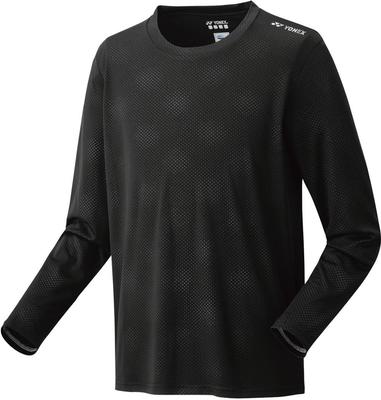Long Sleeve Shirt Uni Long Sleeve Black [Yonex] T-Shirt (Fit Style) (007)