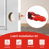 Adjustable Door Latch Mortise Tool Comfortable Grip Door Latch Installation Kit Gate Bolt Mortise Tool Hardware Installation